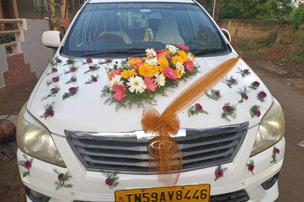 Car Decorations for Wedding/Marriage/Reception Events - Madurai Decorators